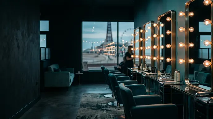 A stylist at work in a Blackpool salon