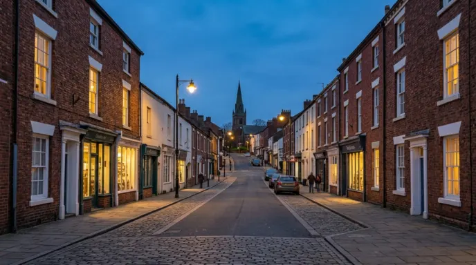 Kirkham at dusk