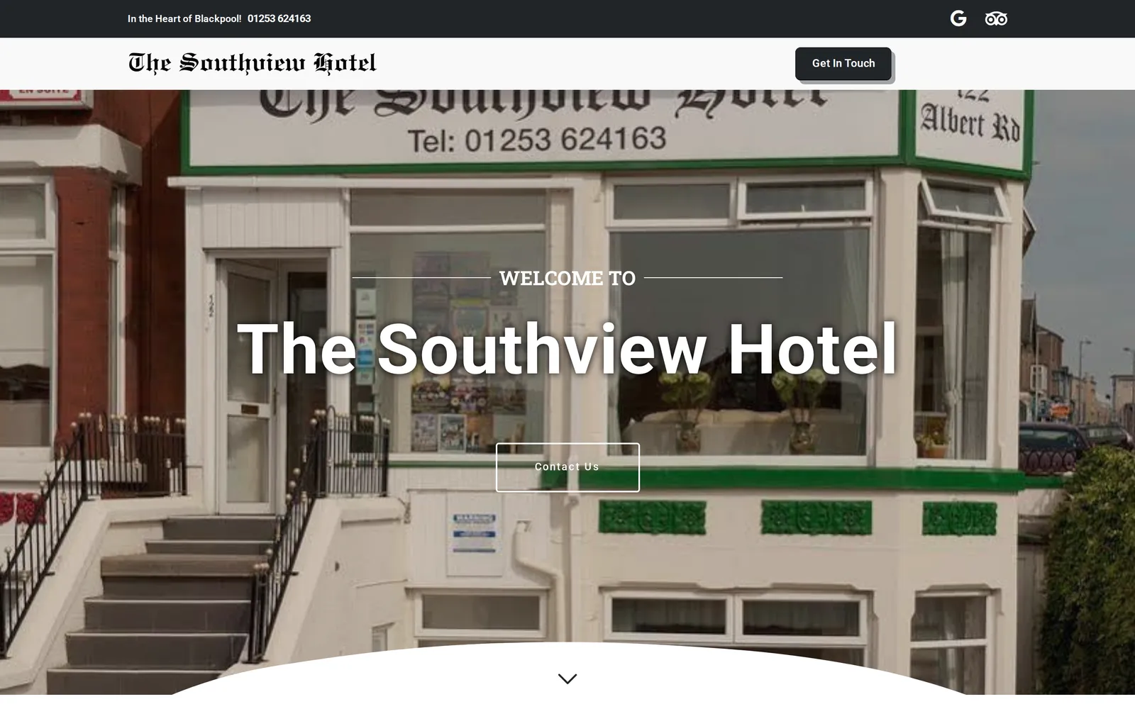 The Southview Hotel - homepage screenshot